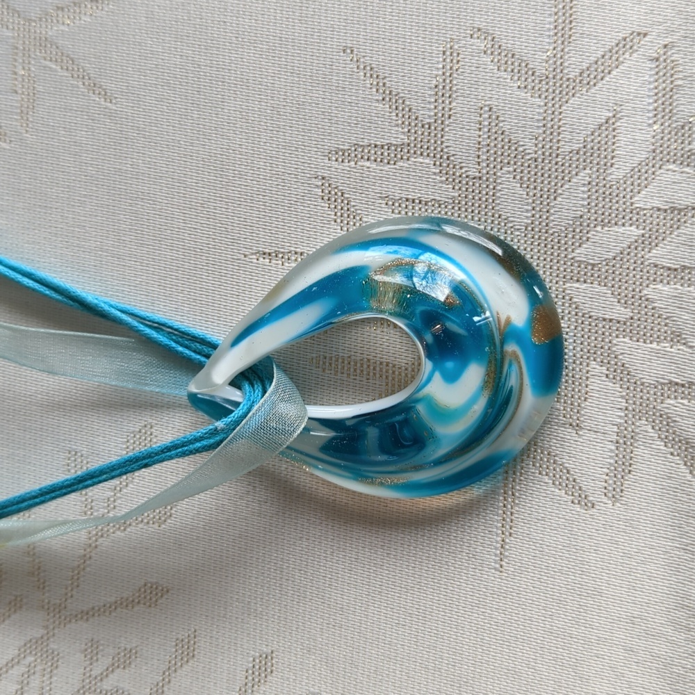 Glass Teardrop Necklace